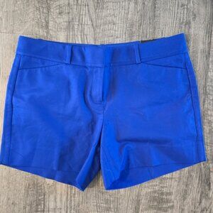 The Limited Blue Shorts Tailored Cotton Blend